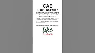 C1 Certificate Advanced English (CAE) Listening Part 2 - Test 2024 #cae #caexams  #learnenglish