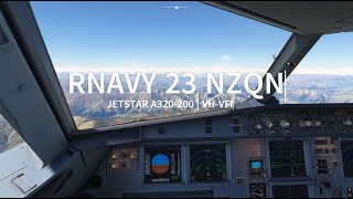*FULL RNP Y APPROACH* at Queenstown Airport | FENIX A320 | JST223 | VATSIM | CABIN CREW VOICE