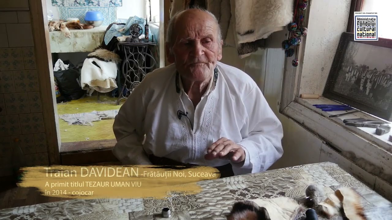 Traian Davidean, meșter popular cojocar din Frătăuții Noi
