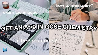 How to get a 9 in GCSE CHEMISTRY 2023 | memorisation techniques, how to use past papers