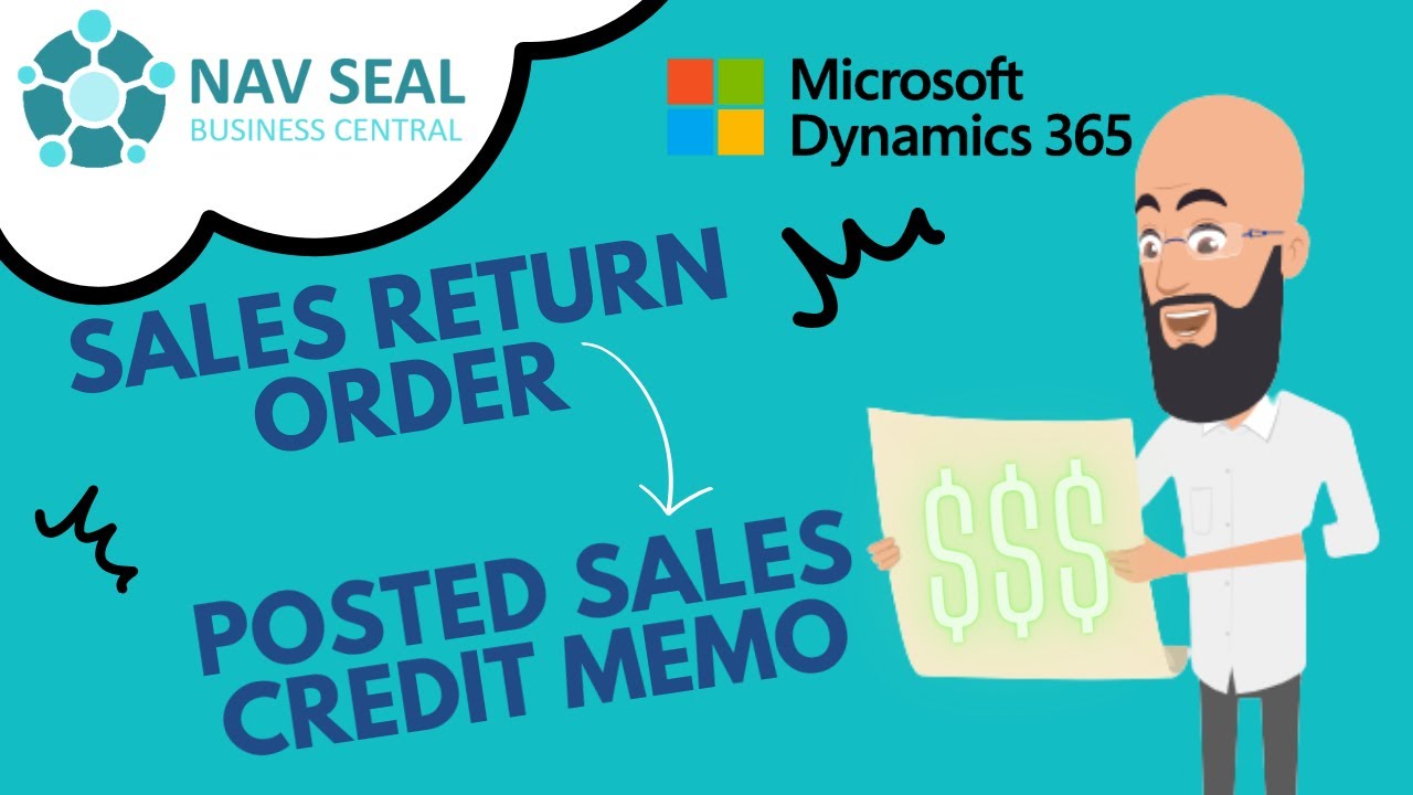 From Sales Return Order to Posted Sales Credit Memo | NAV SEAL - YouTube