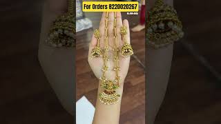 #mostpopular #Jewellery #templeset #nagasjewellery #pearlwork #jewel #impon #goldjewel #jewelhaul
