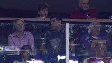 Diego Maradona is feeling the emotion of Davis Cup
