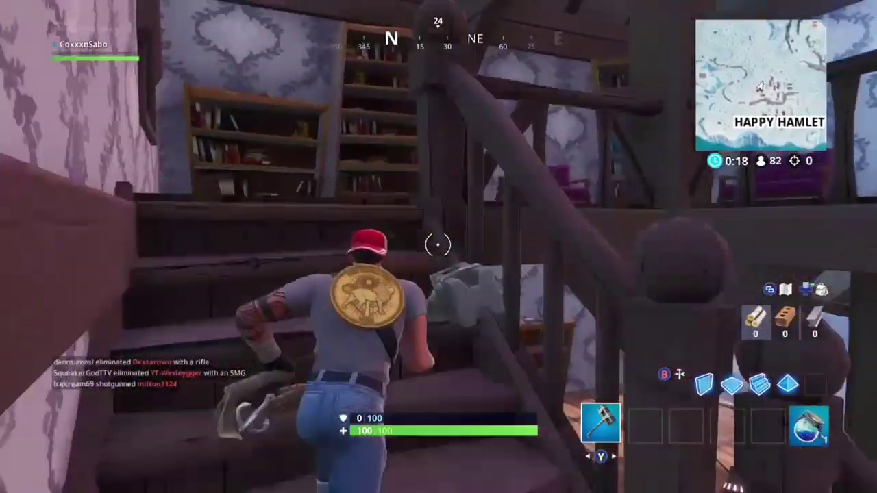 Fortnite Fortbyte #68 Found within a snowytown bookstore