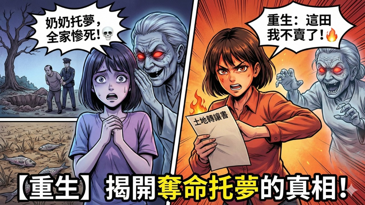 【重生】奶奶托夢要發財，全家卻被坑到家破人亡？重回賣田當天，我冷眼看著「奪命預言」：這奶奶，到底是誰？🔥| 奶奶三次詭夢的陰謀