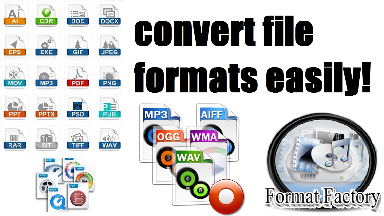 Change the format of a video, image or audio file! - YouTube