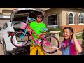 Jannie and Emma Learn How to Ride a Bike For a Race