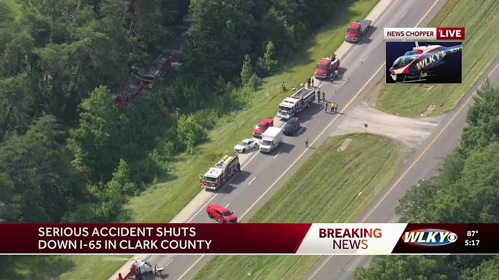 ISP: Crews working to rescue person after crash on I-65 in Clark County