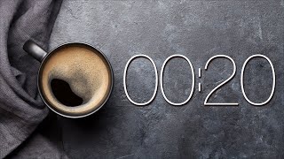 20 SECOND TIMER ☕ Coffee 🔔 Gentle Alarm [Full HD]
