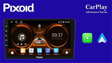 Pixoid Android Car Audio System I Apple CarPlay I Android Auto I 4GB RAM 64GB Storage I Infotainment