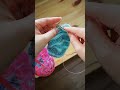 シンプルなモバ編みバッグ