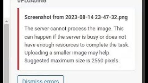 How to fix wordpress - The server cannot process the image. This can happend if the server is busy