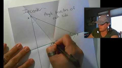Incenter & Inscribed Circle  Folding Construction
