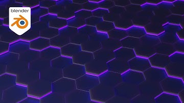 HEXAGON GRID ANIMATION - Easy to follow blender tutorial