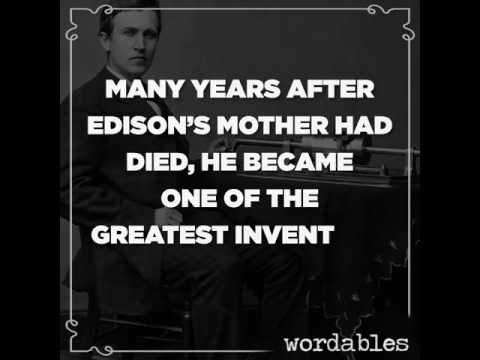 Edison's mother's genius