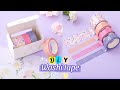 How to make washi tape at home without double sided tape  diy journal washi tape