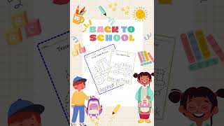 Back to School Construction Vehicles Tracing & Coloring Worksheets