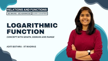 Logarithmic Function | Class 11 | JEE Mains & Advanced | Maths | Chapter 2 | Relations and Functions