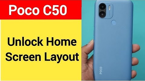 How to unlock home screen layout, Poco C50 home screen layout is locked kaise hataye
