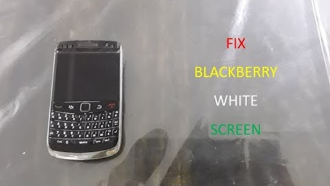 How to fix BlackBerry OS White Screen | Harjas How To