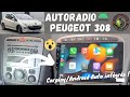 Installation autoradio android  sur peugeot 308 avec carplayandroid auto intgrs