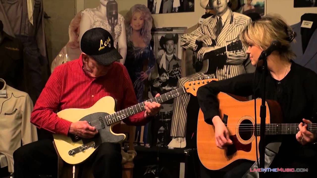 Leon Rhodes with Anita Stapleton at Ernest Tubb Record Shop Nashville