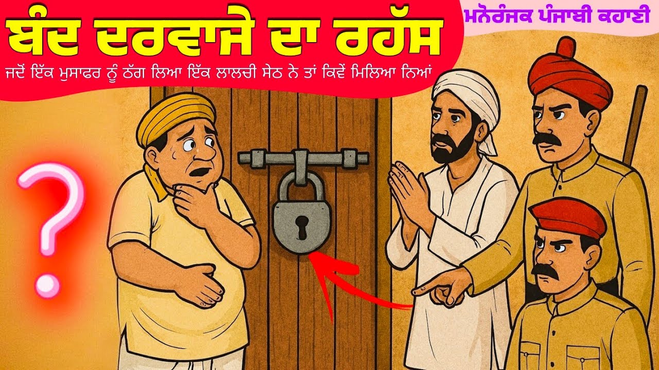 ਬੰਦ ਦਰਵਾਜੇ ਦਾ ਰਹੱਸ। ਇੱਕ ਮੁਸਾਫਰ ਅਤੇ ਲਾਲਚੀ ਸੇਠ।Punjabi story । Desi Story #motivation #punjabi