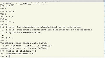 chapter0Part2, Variables, The Boolean Type, and Relational Operators