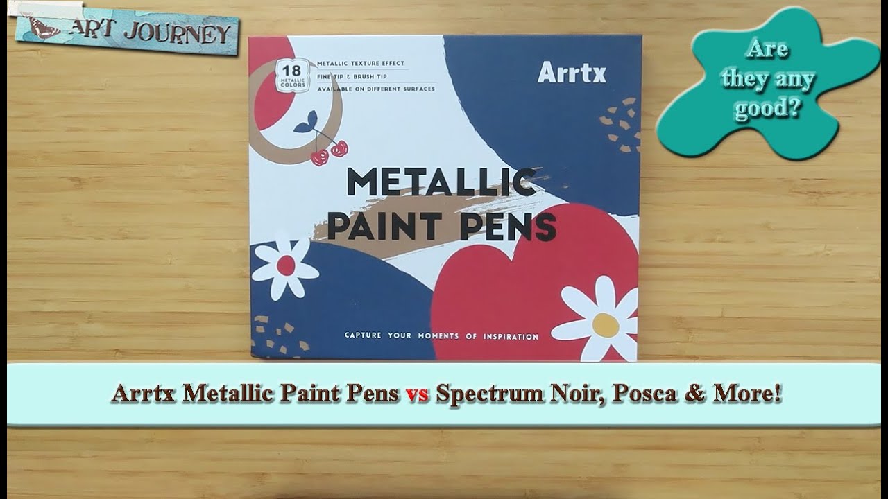 Arrtx Metallic Acrylic Markers Review - The Artistic Gnome Blog