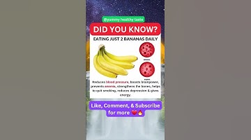 The Power of Bananas: How They Can Help Lower Blood Pressure and Prevent Anemia! 🧐🔥 #shorts #banana