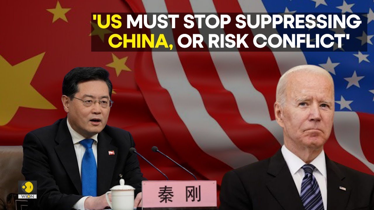 ⁣US China Conflict LIVE: China's FM Qin Gang warns U.S. of 'conflict', hails Russia ti