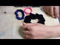 How to make handmade hair band (scrunchie)in Hindi//Sanyogita Sharma