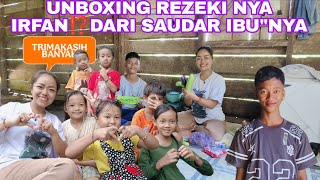 Unboxing Rezeki Nya Irfan Dari Saudara Ibu Nya U0026 Ke Sungai Tanpa Di Temani Irfan