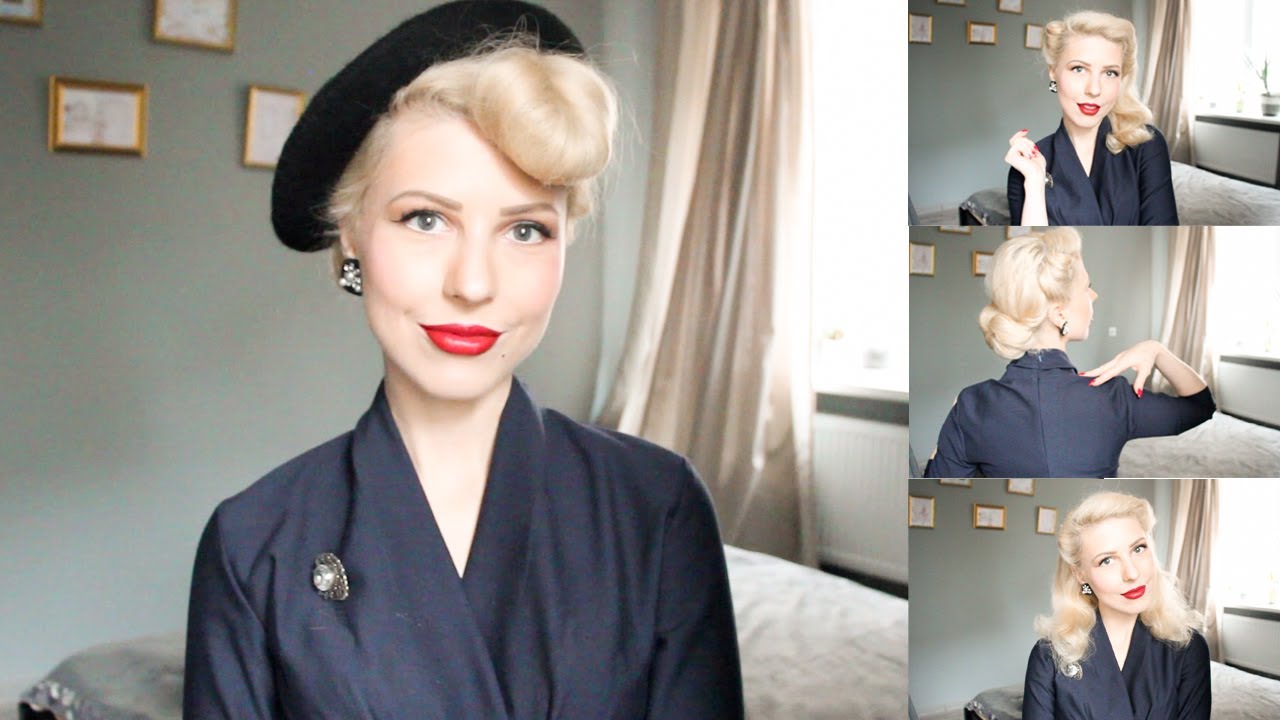 Easy Lazy Vintage Hair Tuto for straight hair