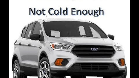 AC Not Cold (Ford Escape)