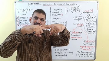 CONSISTENCY OF SYSTEM OF LINEAR EQUATIONS | NCERT EXERCISE 4.6 SESSION-9 XII MATHEMATICS CBSE |NCERT