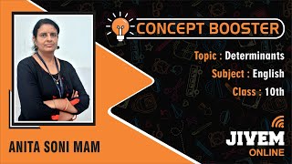 10 Cbse English Determinants Jivem Online Concept Booster Anita Soni Maam