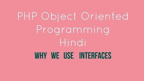 PHP oops interface  Tutorial - 12