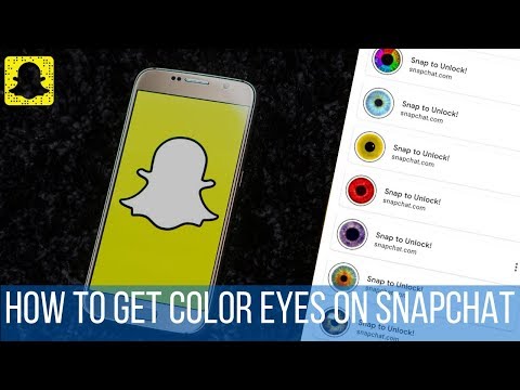 How To Get Color Eyes Filter On Snapchat