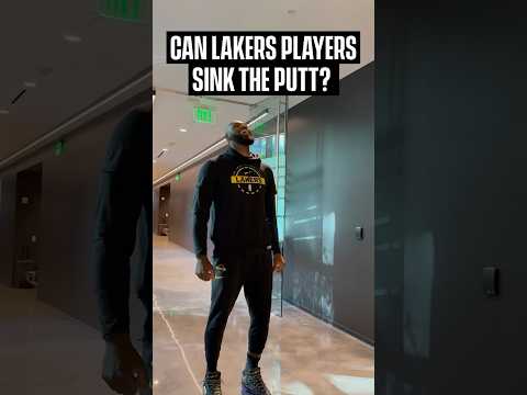 Lakers Brought Their A-Game to the Putting Challenge