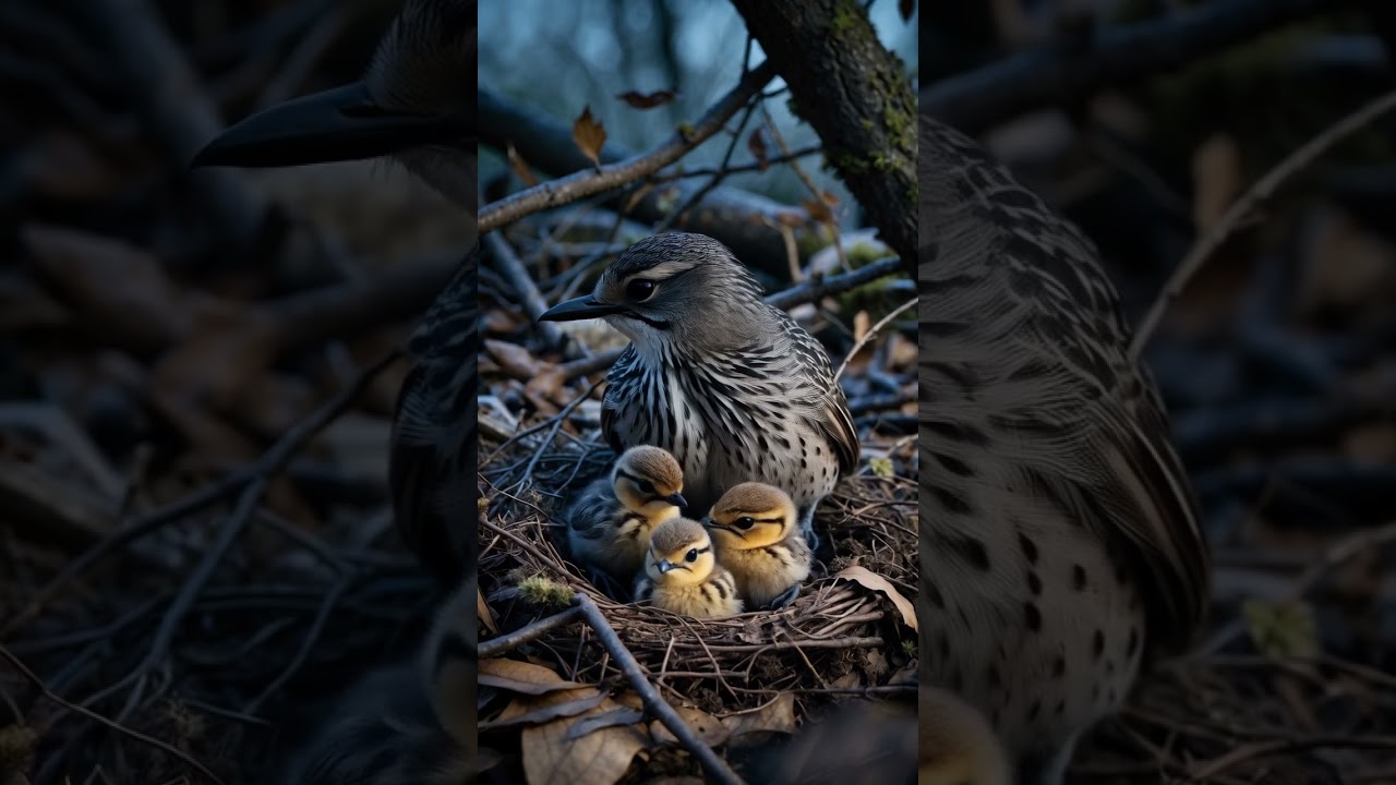 European Nightjar Nest: A Breathing Ring Cloaked in Camouflage 