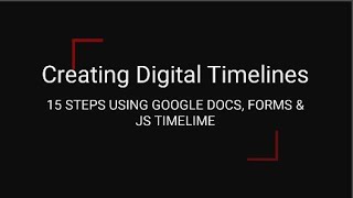 How to make a JS Timeline with Knightlab D2Teach