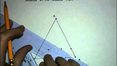 17  Construct the incentre and incircle of a triangle