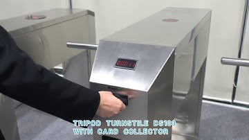Card & Coin Collector---Daosafe DS103 tripod turnstile gate with card collector and coin collector!