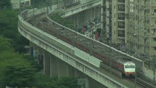 E1000 & PP 臺鐵 2025.05.16 經典推拉式對號列車 五權大慶間俯瞰【自強號 129次】TR E1000 &Push-Pull TzeChiang Exp. 129 at Speed