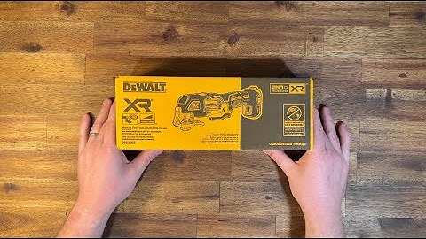 DEWALT 20V Max XR Oscillating Multi-Tool Unboxing - No Commentary