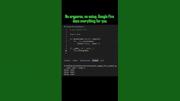 Create a CLI from Any Python Script, Instantly! #Python #GoogleFire #PythonTips #CodingShorts