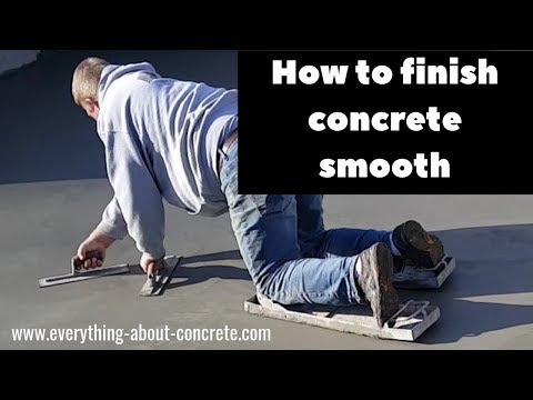 Video: Paano mo hand trowel finish concrete?