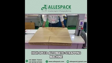 Boost Your Packaging Efficiency with Our Automatic Strapping Machine! 🔥