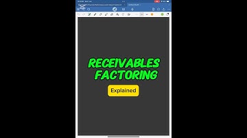 Receivables Factoring Explained